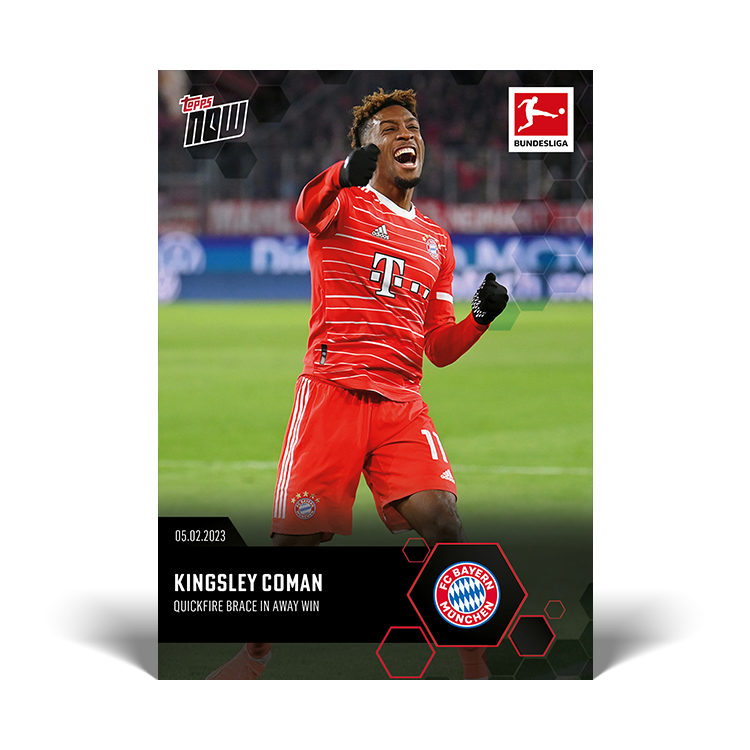 Quickfire Brace in away win - Bundesliga Topps NOW® Card #130 - PR: 93