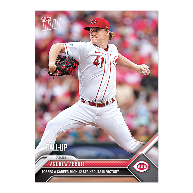Andrew Abbott - 2023 MLB Topps NOW® Card 520 - PR: 1043