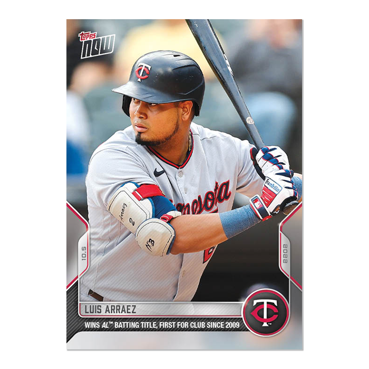 Luis Arraez - 2022 MLB Topps NOW® Card 1028 - PR: 687