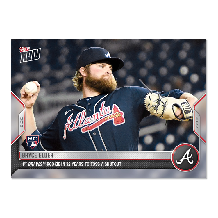 Bryce Elder - 2022 MLB Topps NOW® Card 962 - PR: 1282