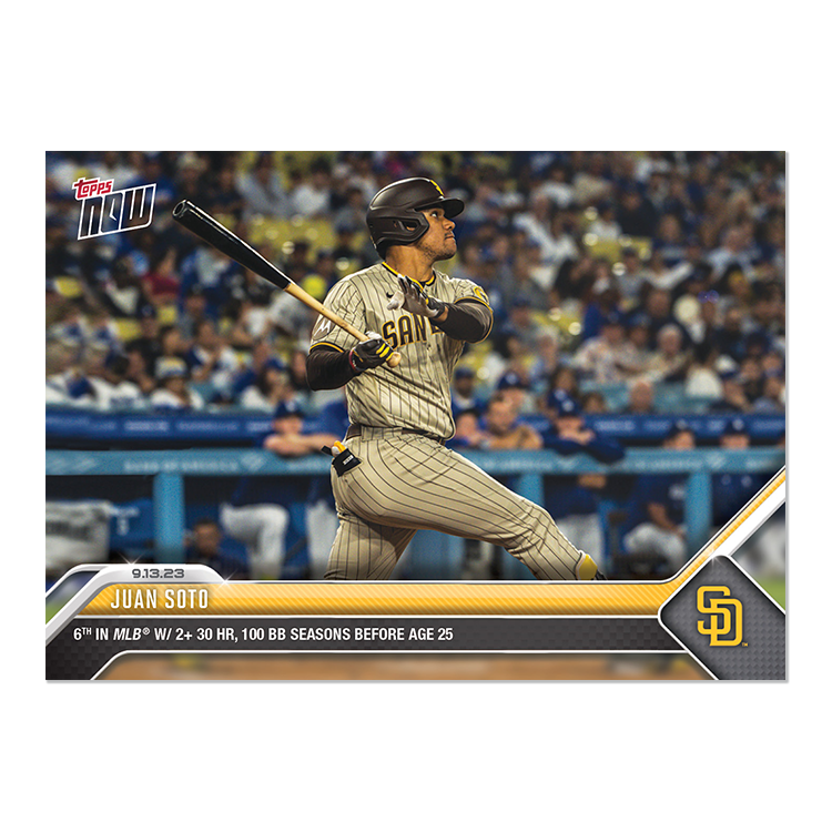 Juan Soto - 2023 MLB Topps NOW® Card 865 - PR: 490