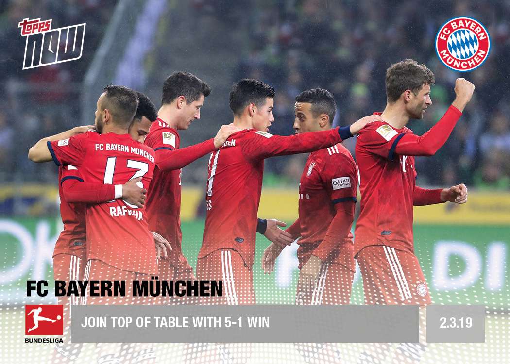 Join top of table with 5-1 Win - Bundesliga Topps NOW® Card 86 - Print Run: 41