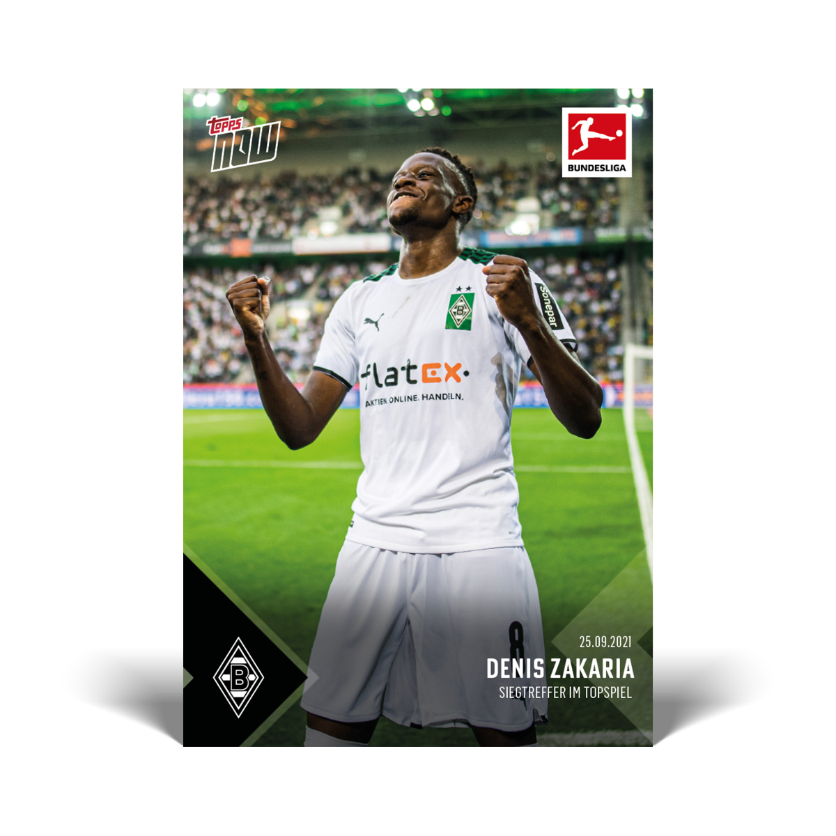 Scores winner in massive game - Bundesliga Topps NOW® Card #36 - PR: 123