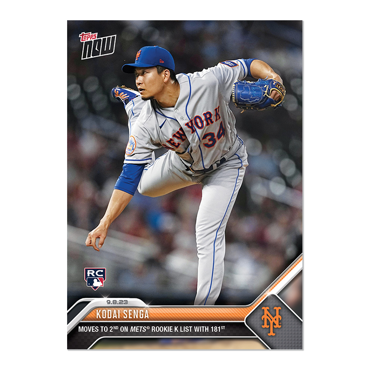 Kodai Senga - 2023 MLB Topps NOW® Card 835 - PR: 1164