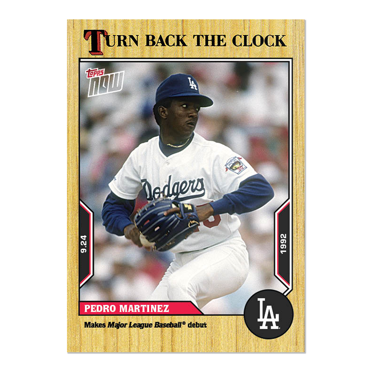 Pedro Martinez - 2022 MLB Topps NOW® Turn Back The Clock - Card 178 - PR: 264