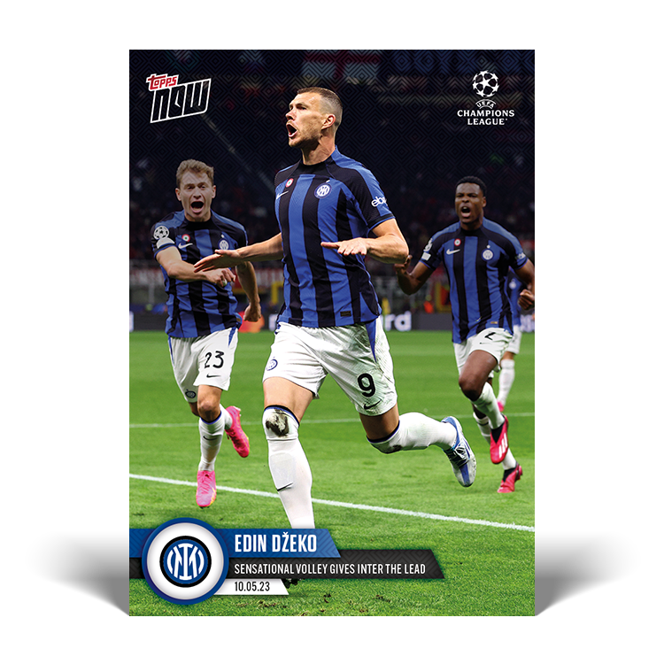 Sensational volley gives Inter the lead - UCL Topps NOW® Card #106 - PR: 325
