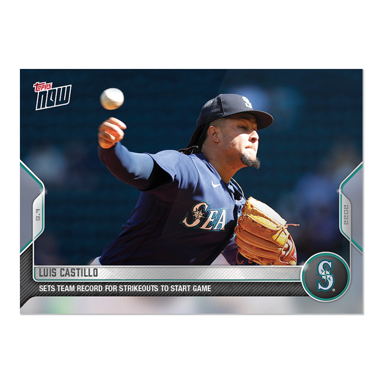 Luis Castillo - 2022 MLB Topps NOW® Card 858 - PR: 416
