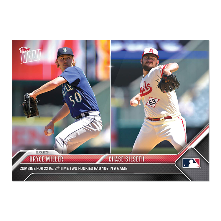 Bryce Miller/Chase Silseth - 2023 MLB Topps NOW® Card 662 - PR: 544