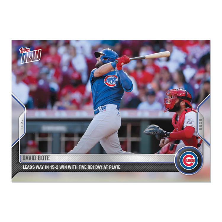 David Bote - 2022 MLB Topps NOW® Card 1025 - PR: 369