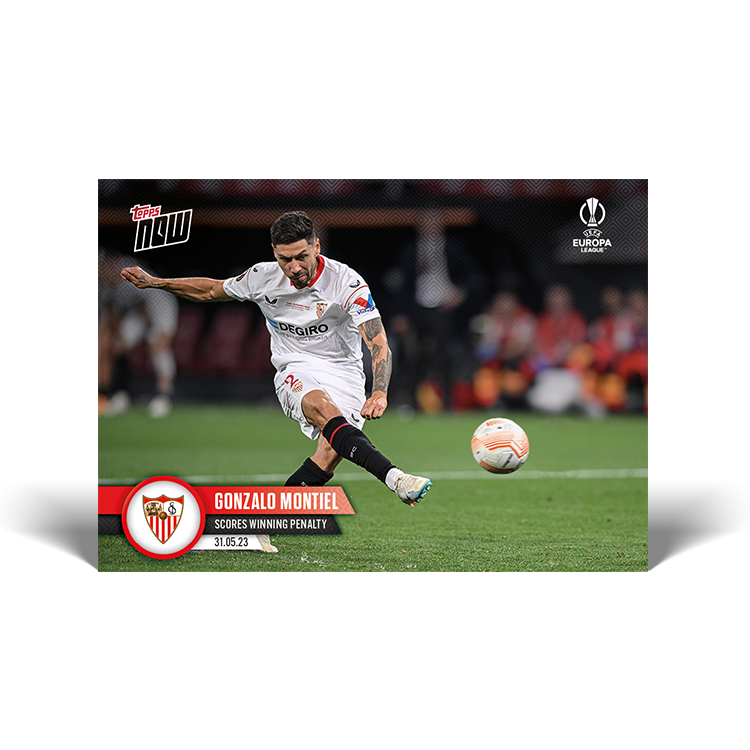 Scores winning penalty - EL Topps NOW® Card #55 - PR: 219