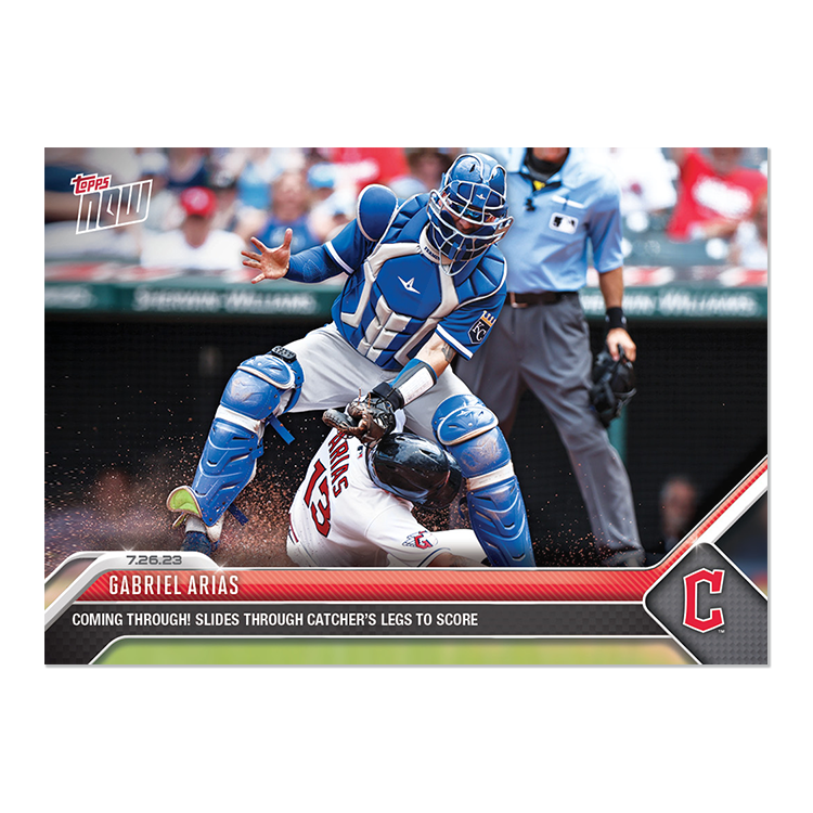 Gabriel Arias - 2023 MLB Topps NOW® Card 622 - PR: 312