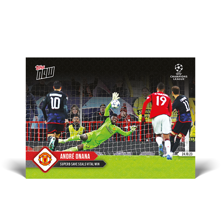 André Onana - Superb save seals vital win - UCL Topps NOW® Card #46 - PR: 153