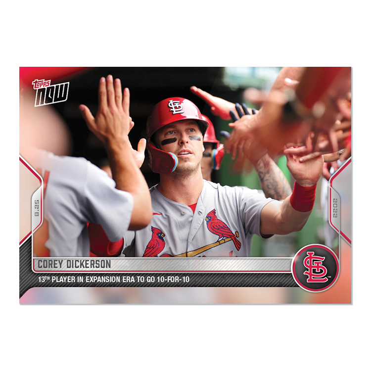 Corey Dickerson - 2022 MLB Topps NOW® Card 776 - PR: 377