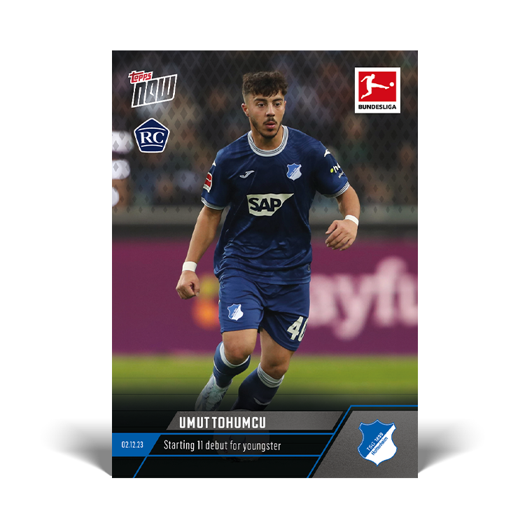 Umut Tohumcu - Starting 11 debut for youngster - Bundesliga Topps NOW® Card #79 - PR: 156