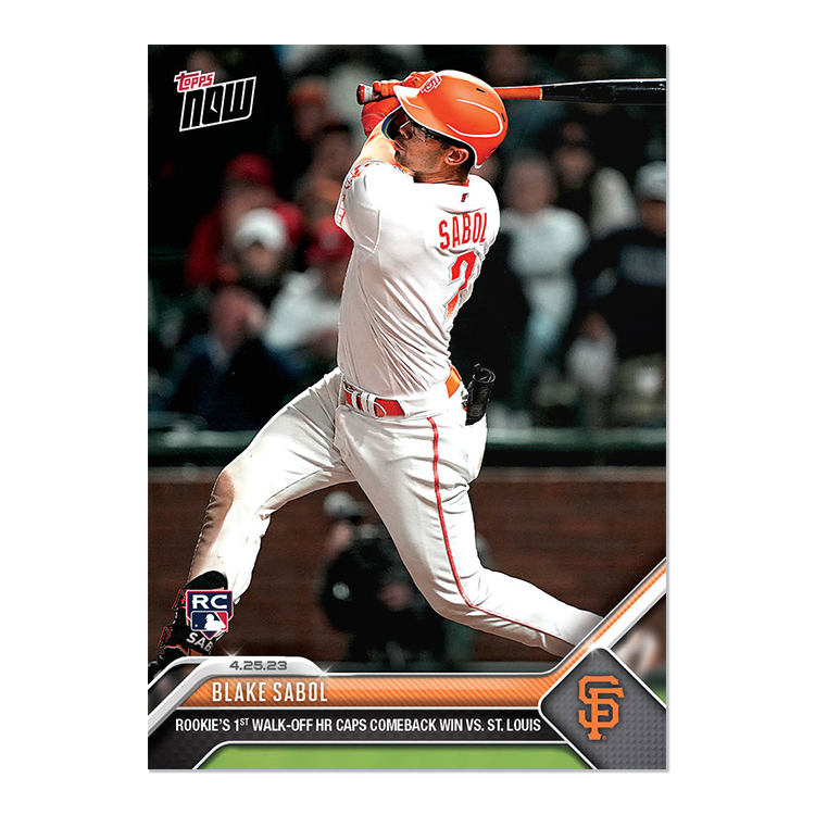 Blake Sabol - 2023 MLB Topps NOW® Card 184 - PR: 678