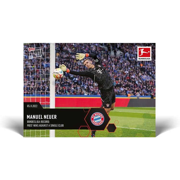 Bundesliga-Record: Most wins against a single club - Bundesliga Topps NOW® Card #84 - PR: 126