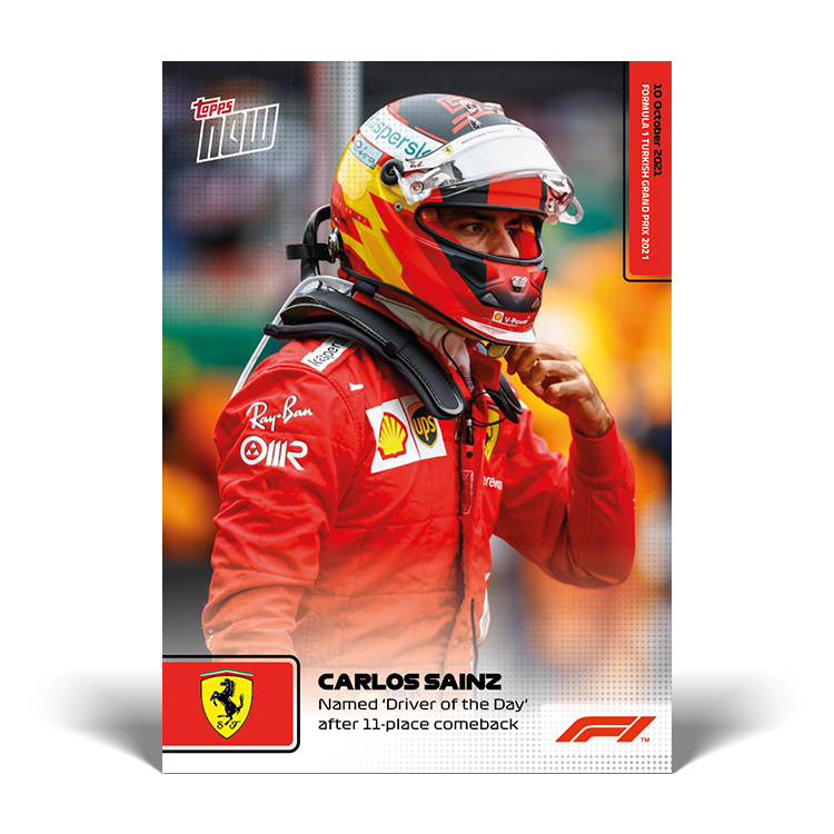 Named Driver of the Day after 11-place comeback - F1 Topps NOW® Card #63 - PR: 1700