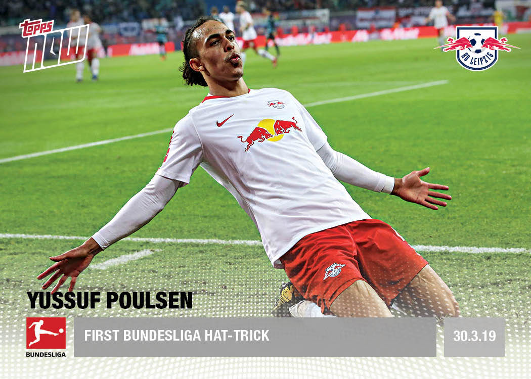1st Bundesliga Hat-trick - Bundesliga Topps NOW® Card 97 - Print Run: 40