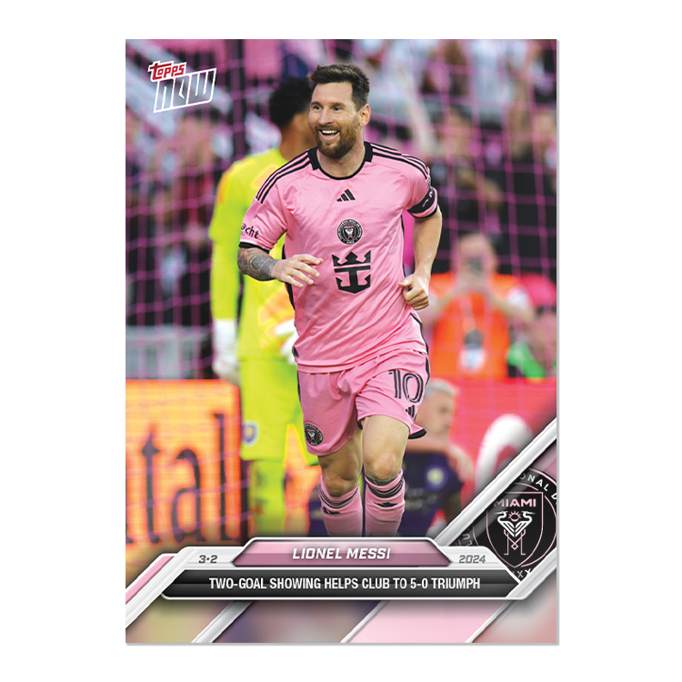 Lionel Messi - 2024 MLS Topps NOW® Card 12 - PR: 6210