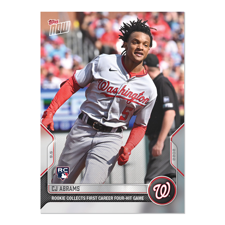 CJ Abrams - 2022 MLB Topps NOW® Card 845 - PR: 875