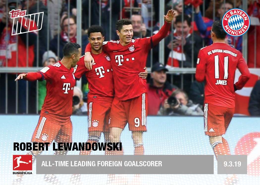 ALL-TIME LEADING FOREIGN GOALSCORER - Bundesliga Topps NOW® Card 88 - Print Run: 44