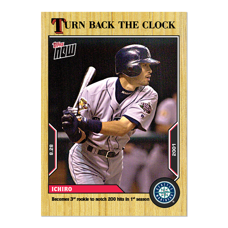 Ichiro - 2022 MLB Topps NOW® Turn Back The Clock - Card 151 - PR: 752