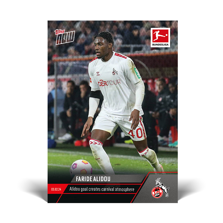 Faride Alidou - Alidou goal creates carnival atmosphere - Bundesliga Topps NOW® Card #112 - PR: 116