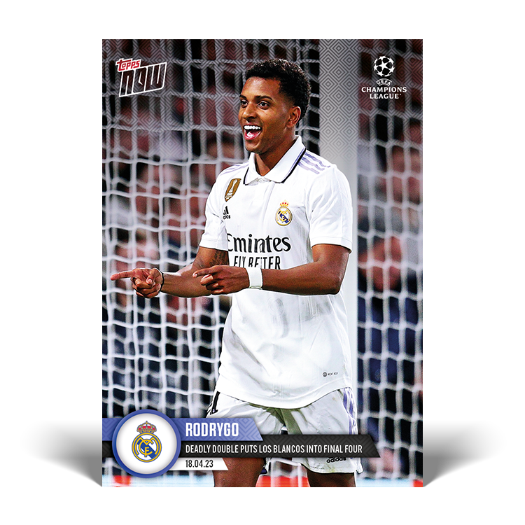 Deadly double puts Los Blancos into final four - UCL Topps NOW® Card #99 - PR: 540