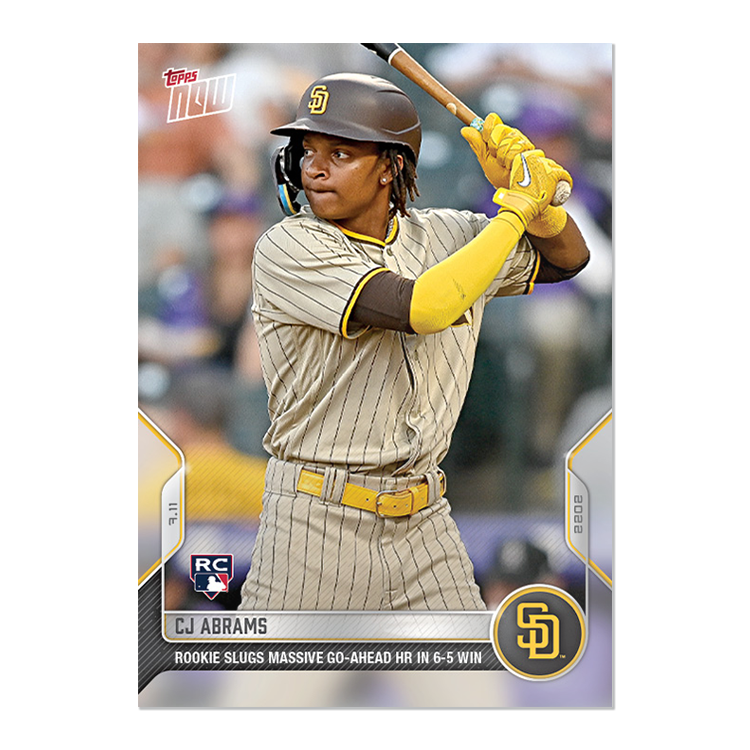 CJ Abrams - 2022 MLB Topps NOW® Card 514 - PR: 871