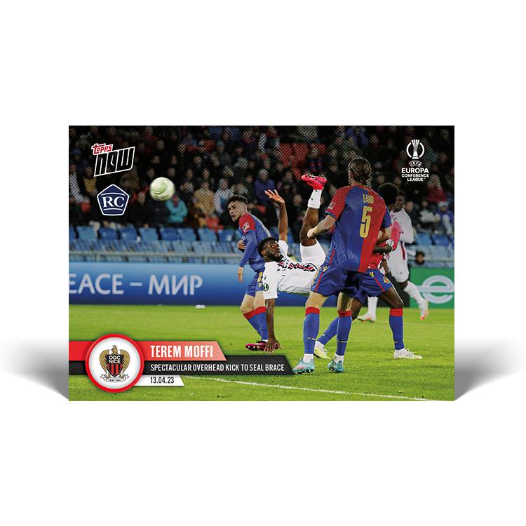 Spectacular overhead kick to seal brace - EL Topps NOW® Card #40 - PR: 372