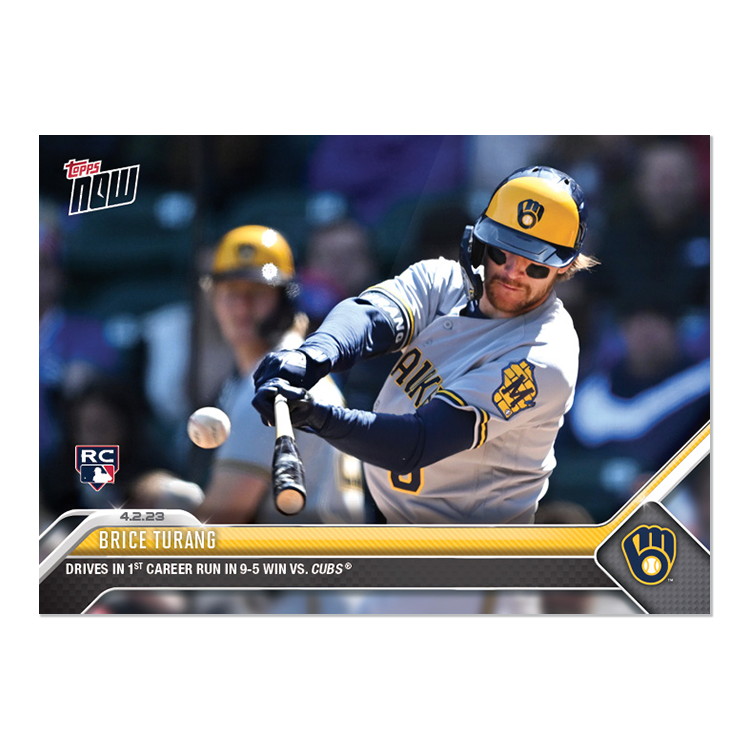 Brice Turang - 2023 MLB Topps NOW® Card 34 - PR: 1372