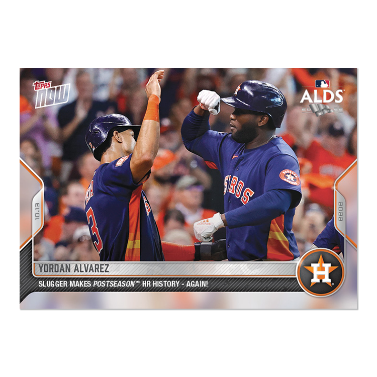 Yordan Alvarez - 2022 MLB Topps NOW® Card 1069 - PR: 542