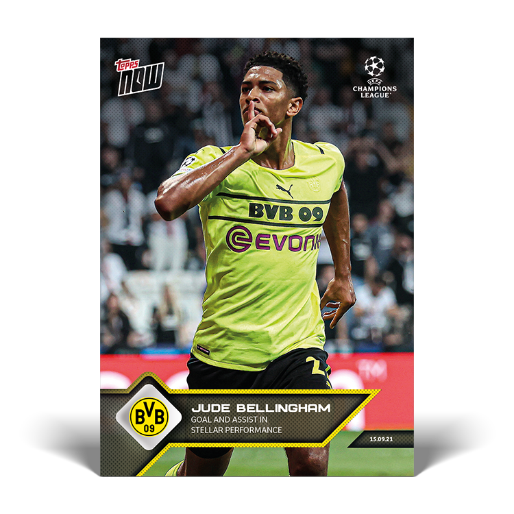 Goal and Assist in stella performance - UCL Topps NOW® Card #26 - PR: 2201
