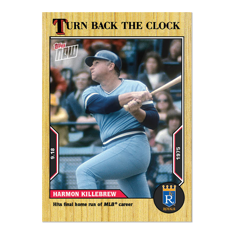 Harmon Killebrew - 2022 MLB Topps NOW® Turn Back The Clock - Card 172 - PR: 307