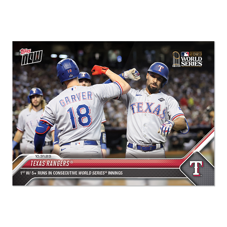 Texas Rangers - 2023 MLB Topps NOW® Card 1070 - PR: 801