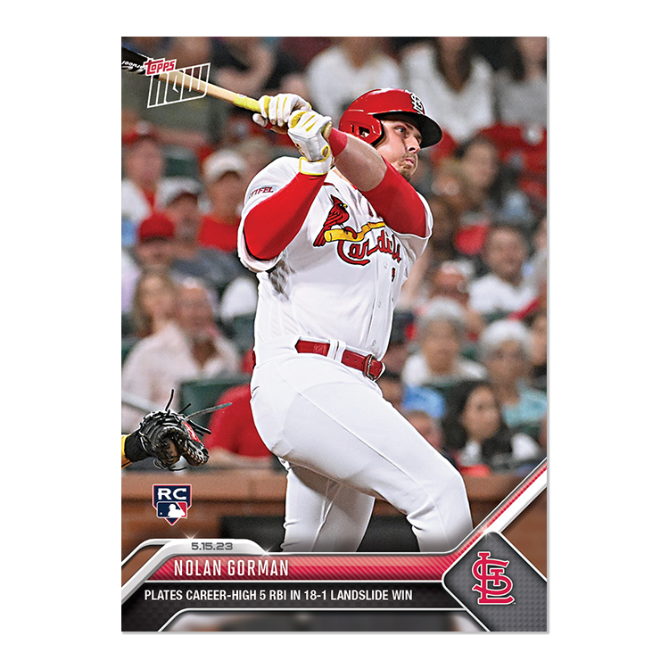 Nolan Gorman - 2023 MLB Topps NOW® Card 298 - PR: 927