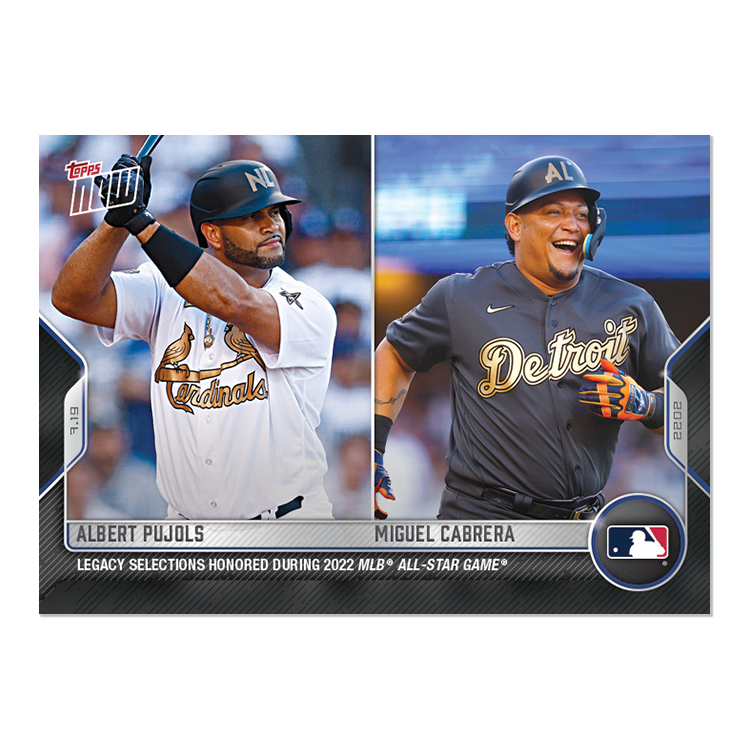 Albert Pujols/Miguel Cabrera - 2022 MLB Topps NOW® Card 573 - PR: 1171