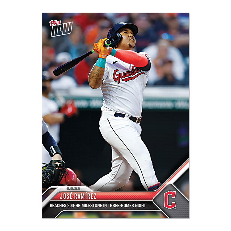 Jose Ramirez - 2023 MLB Topps NOW® Card 408 - PR: 882