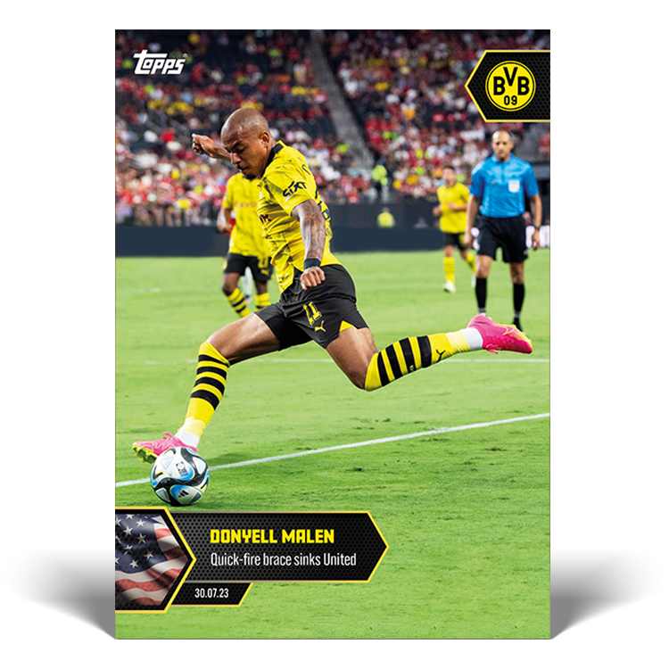 Quick-fire brace sinks United - BVB Topps NOW® Card #007 - PR: 76