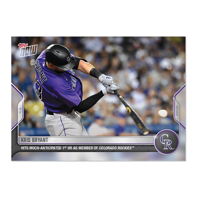 Kris Bryant - 2022 MLB Topps NOW® Card 475 - PR: 272