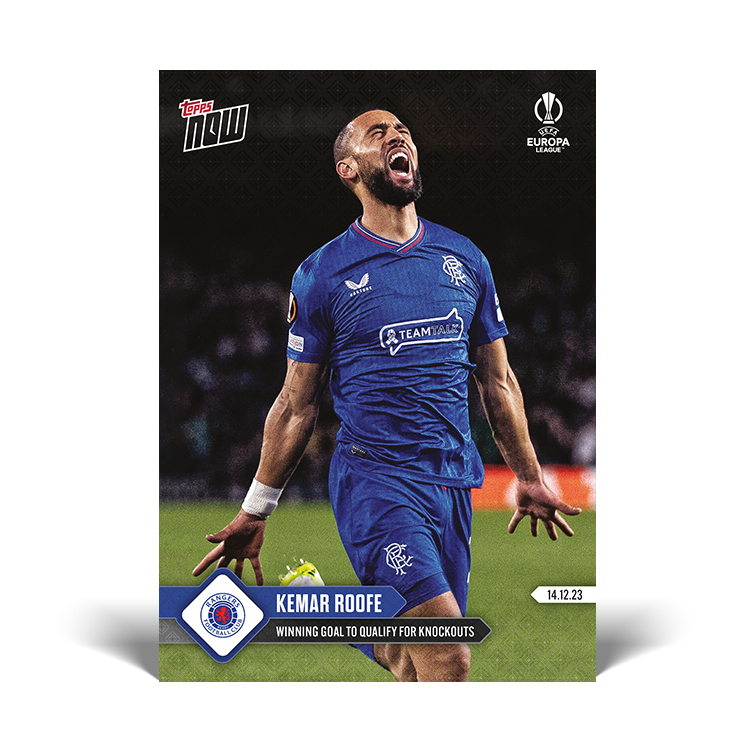 Kemar Roofe - Winning goal to qualify for knockouts - UEL Topps NOW® Card #27 - PR: 105