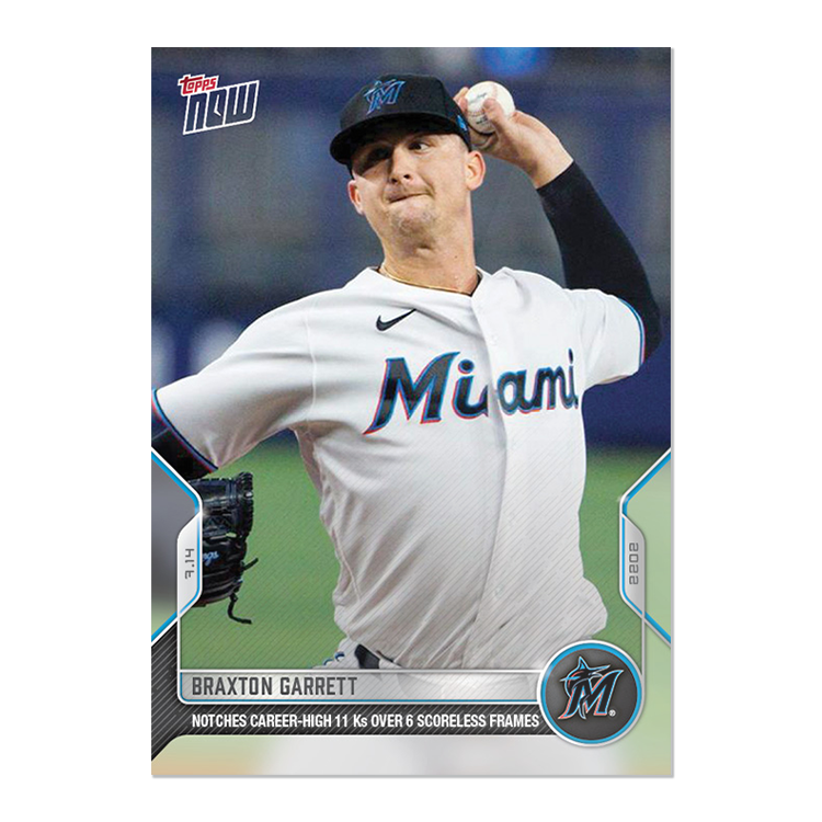 Braxton Garrett - 2022 MLB Topps NOW® Card 526 - PR:182