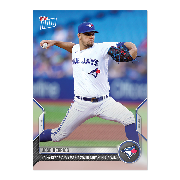 Jose Berrios - 2022 MLB Topps NOW® Card 517 - PR: 190