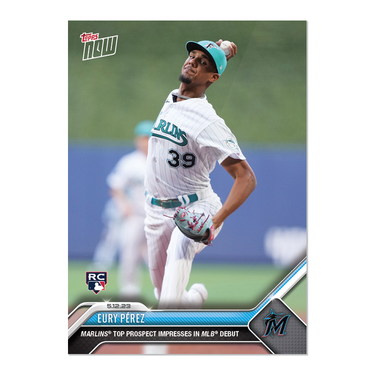 Eury Pérez - 2023 MLB Topps NOW® Card 274 - PR: 1890