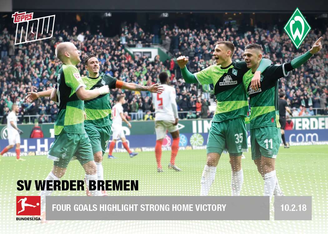 Four Goals highlight strong home victory - Bundesliga Topps NOW® Card 76 - Print Run: 48