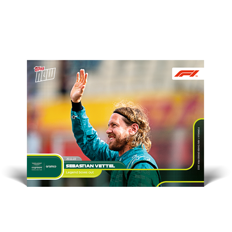 Legend bows out - F1 Topps NOW® Card #80 - PR: 2834