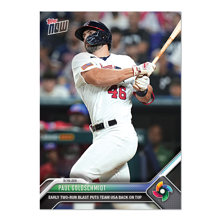 Paul Goldschmidt - 2023 World Baseball Classic Topps NOW® Card 61 - PR: 912