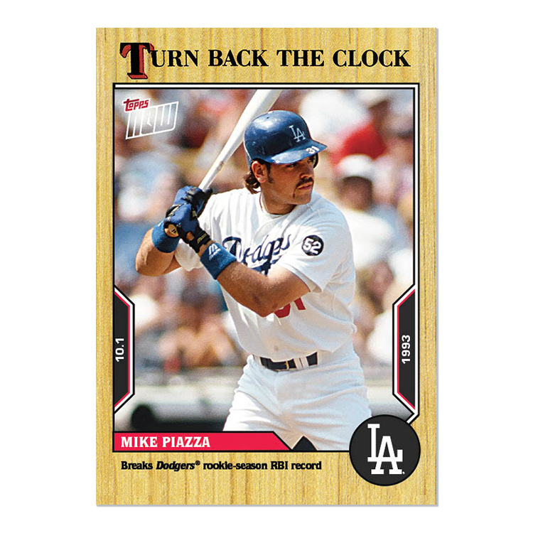 Mike Piazza - 2022 MLB Topps NOW® Turn Back The Clock - Card 185 - PR: 176