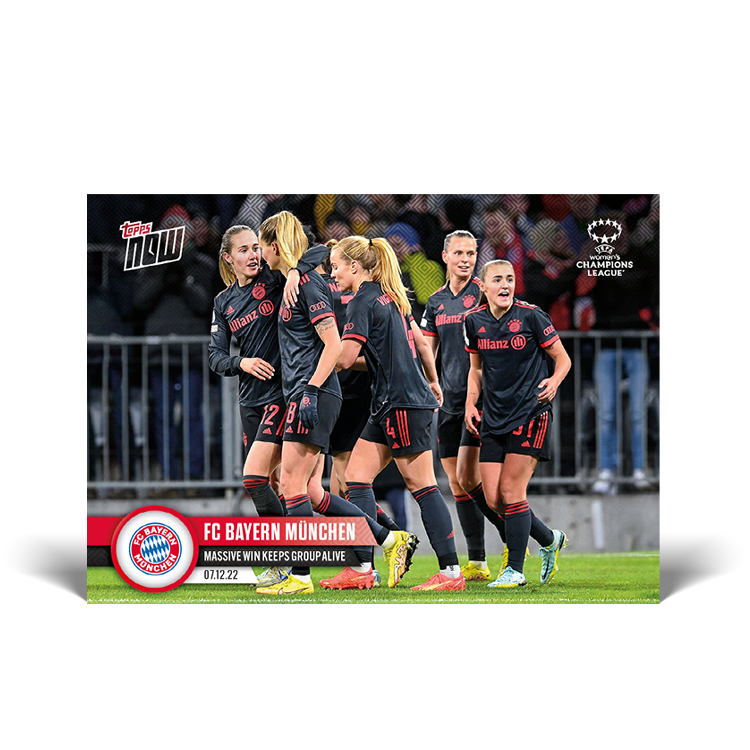 Massive win keeps group alive - UWCL Topps NOW® Card #11