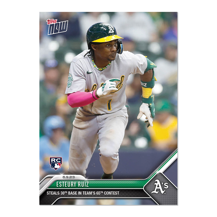Esteury Ruiz - 2023 MLB Topps NOW® Card 420 - PR: 493
